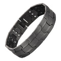 Pulsera de Cobre con Magnetismo Tejido Texturizado Premium triple protección- Color negro