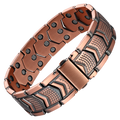 Pulsera de Cobre Magnético Estilo Armadura Táctica Premium triple protección
