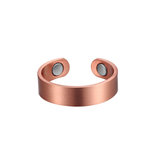 Anillo de Cobre Biomagnético estilo clásico Cobre Puro 99.99%