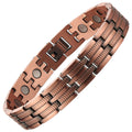 Pulsera de Cobre Magnético Tejido Doble Premium una protección